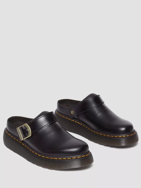 DR. Martens Laketen Atlas Slingback Platform Mules $150 Black Worn Once 31525001 - Picture 2 of 15